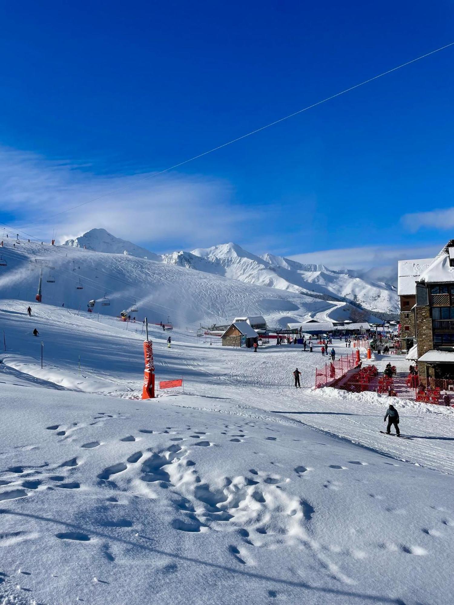 Grand Appartement Peyra'Good Tout Equipe Linge De Lit Et De Toilette Inclus - 8 Couchages - Station Peyragudes - Vue Montagne - 2 Balcons-Terrasses Germ ภายนอก รูปภาพ